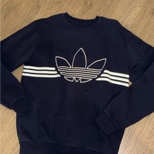 Adidas Men's Navy Crewneck Sweater